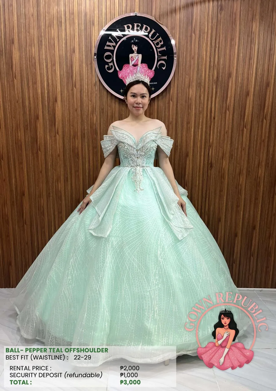 Ball Gowns: Green 155